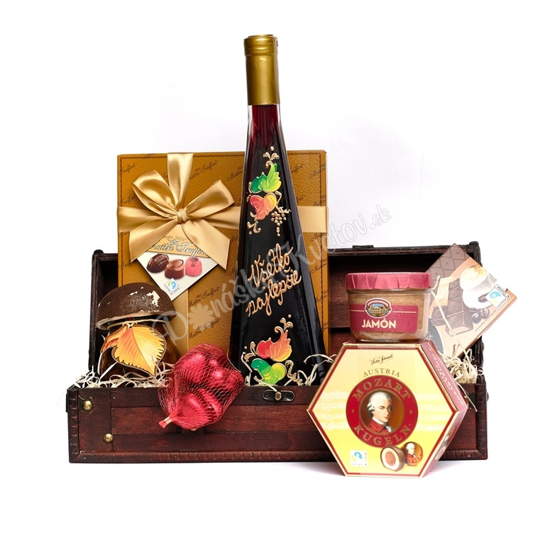 Donáška Kvetov - Darčeková truhlica Všetko najlepšie